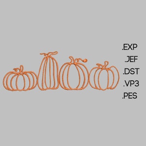 Fall Pumpkins Embroidery File