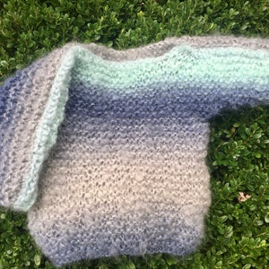 Handmade Ombre Blue Baby Sweater