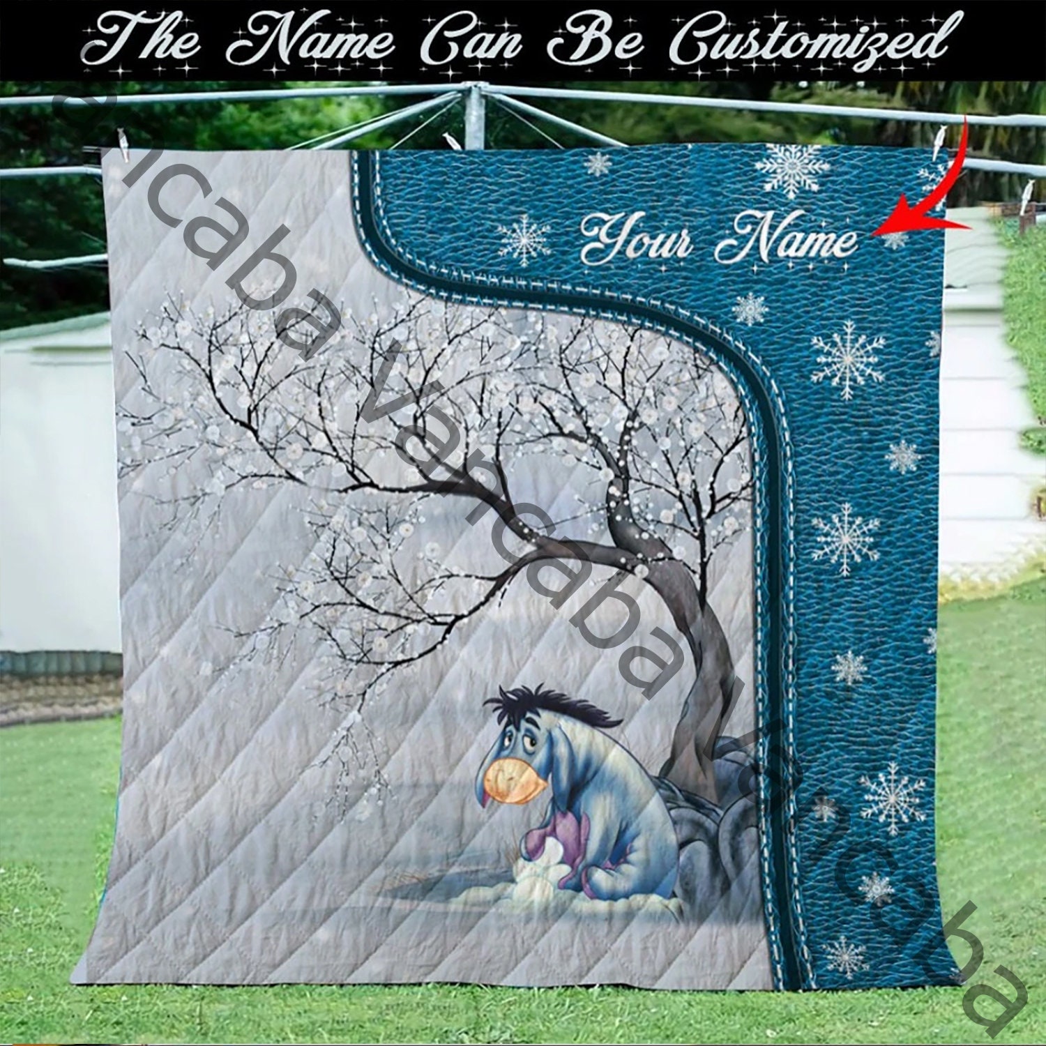 Disney Eeyore Quilt Disney Eeyore Bedding Quilt Disney Pooh Etsy
