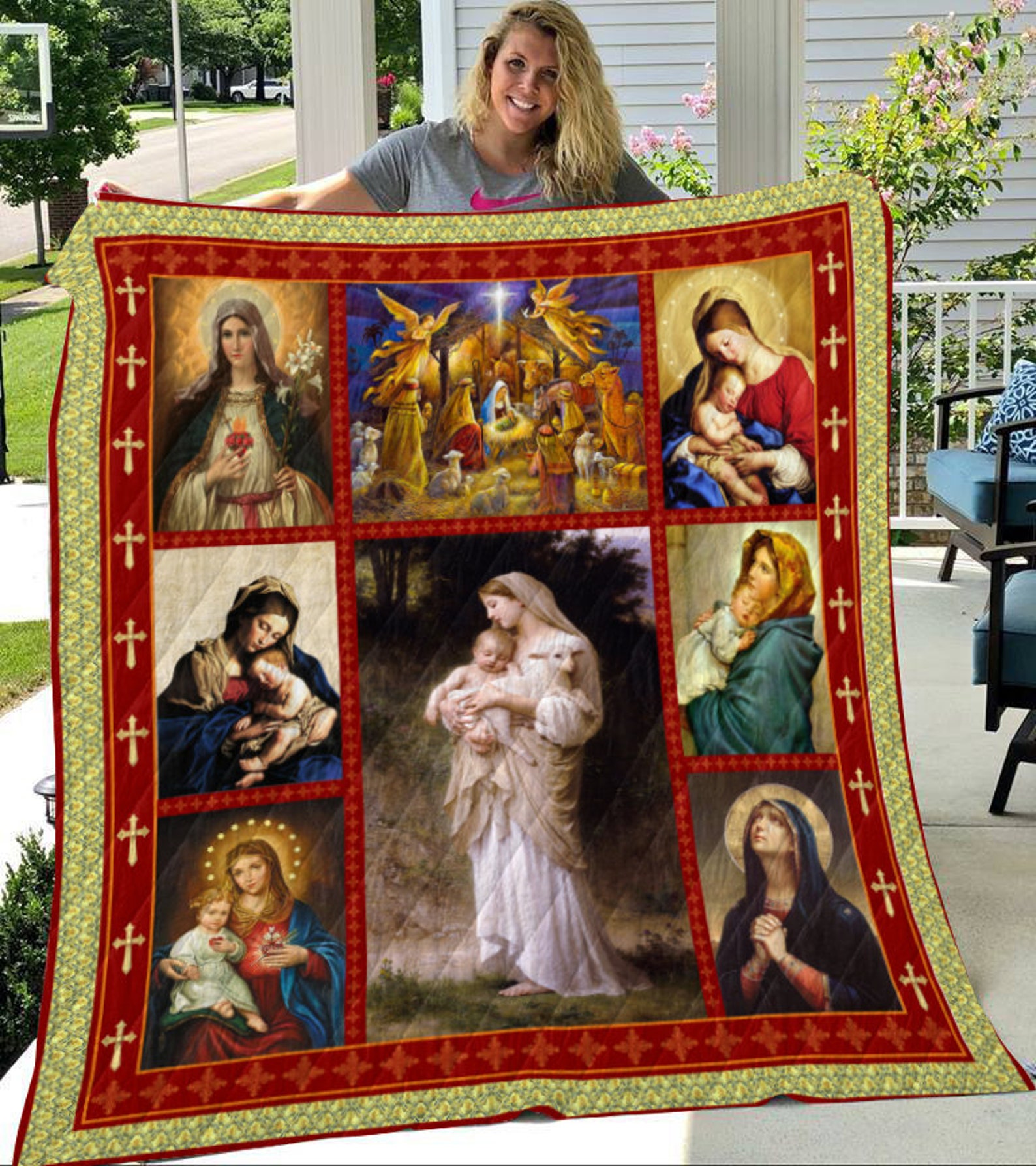 Jesus Bedding Quilt Jesus Quilt Blanket Patriot Quilt Etsy