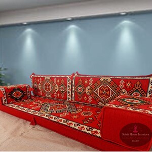 Juego de sofás majlis árabes Sofá de nivel de piso Cojines | Etsy