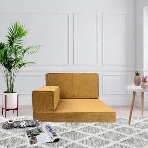 Handmade Velvet Floor Sofa Set – Bohemian Style Lounge Seating