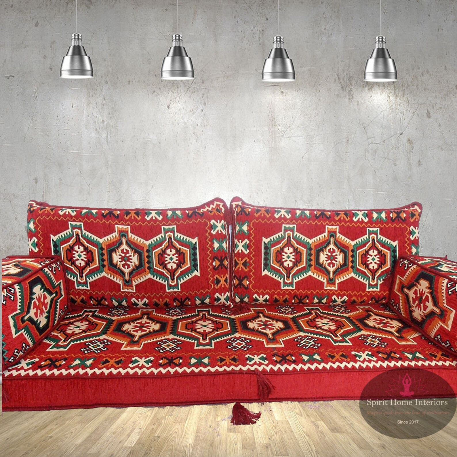 Juego de sofás majlis árabes Sofá de nivel de piso Cojines Etsy