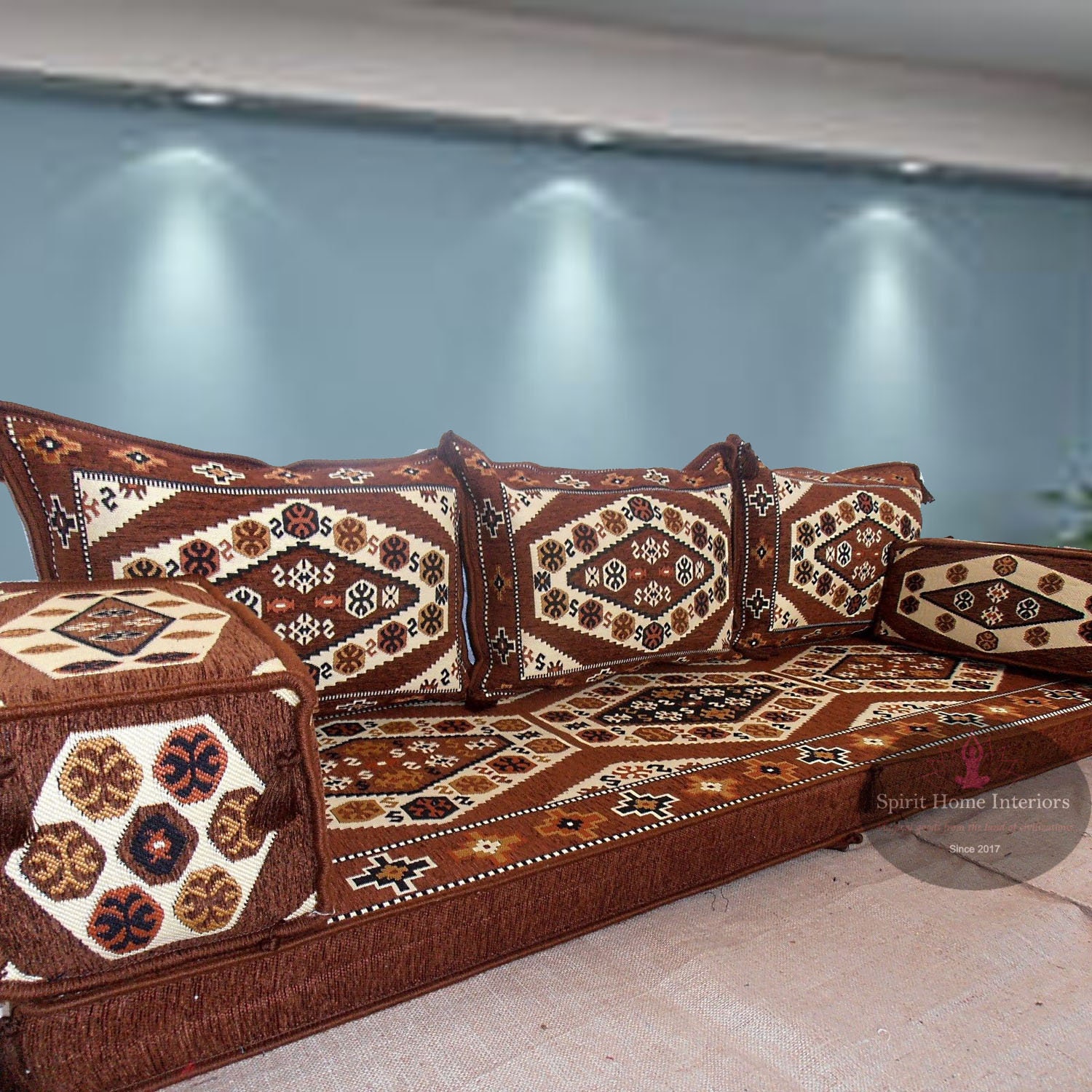 Juego de sofás majlis árabes Sofá de nivel de piso Cojines Etsy
