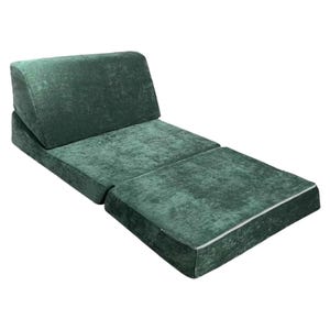 Custom Made-to-Order Foldable Floor Sofa Bed - Bohemian Dual Base Corduroy Couch, Versatile Seating or Bed, Single Seater Sofa Set