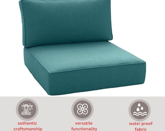 Copricuscini personalizzati per esterni – Tessuto resistente alle intemperie, doppio bordo