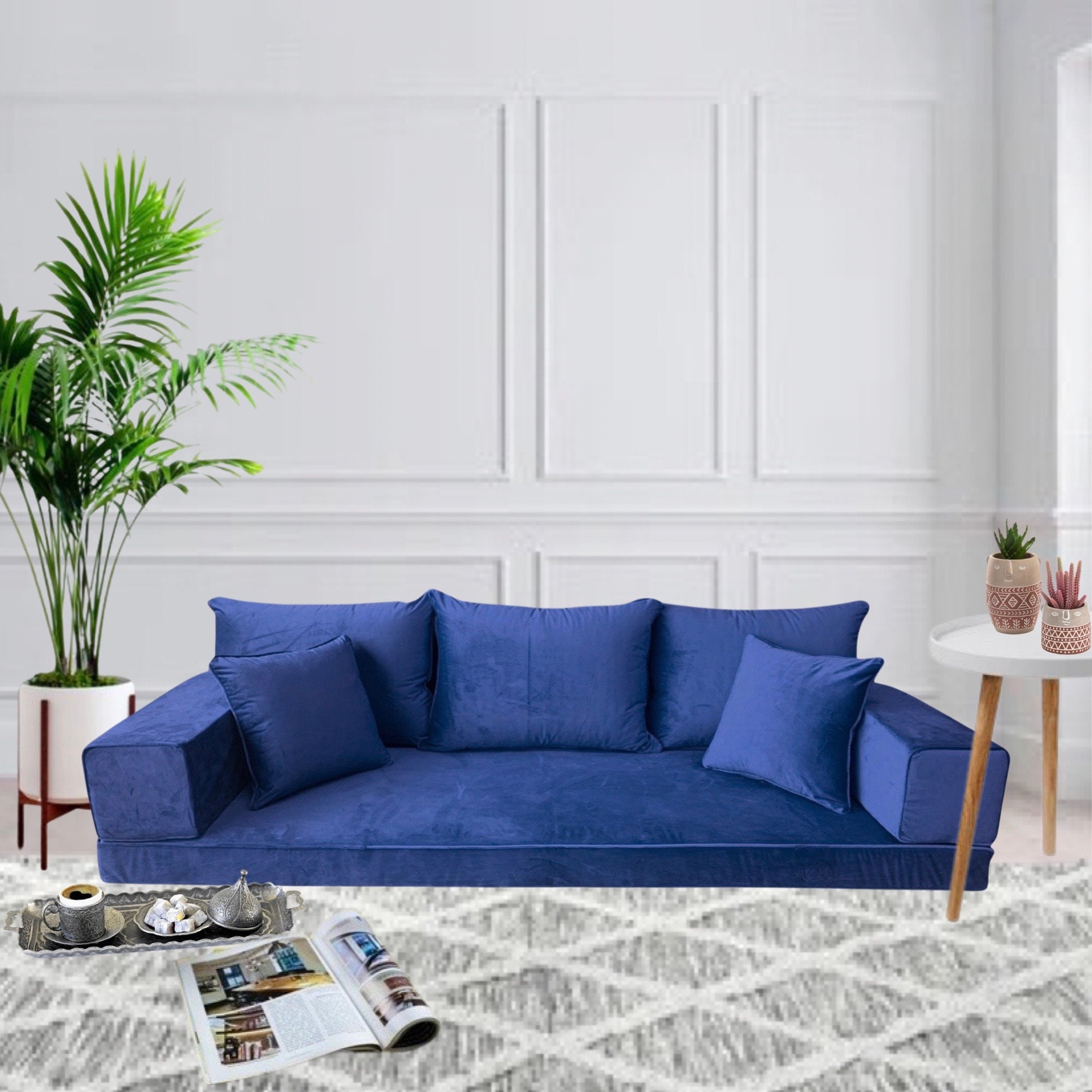 Carly 4 piece top sofa set with cushions