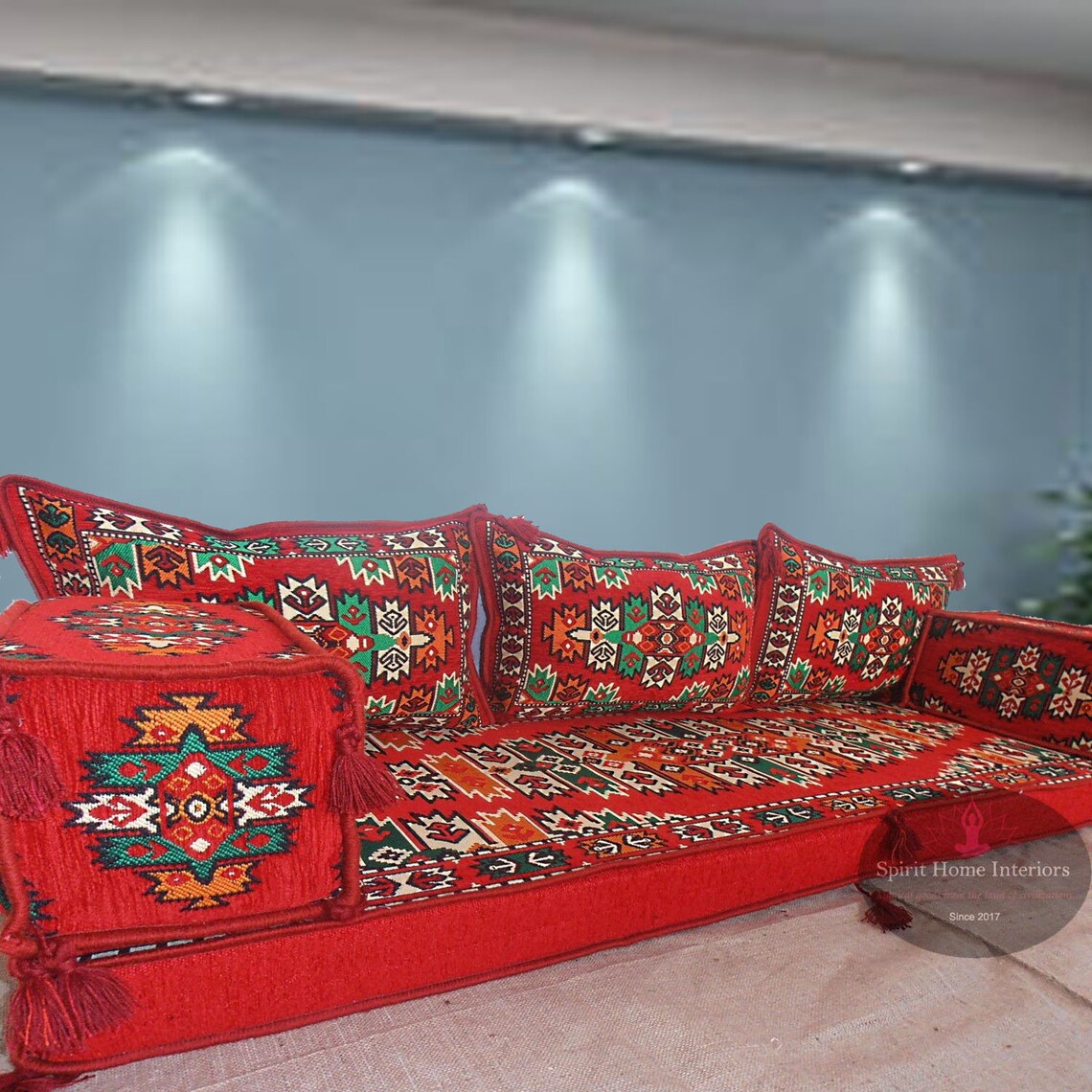 Arabic majlis sofa set Floor level sofa Floor cushions Etsy