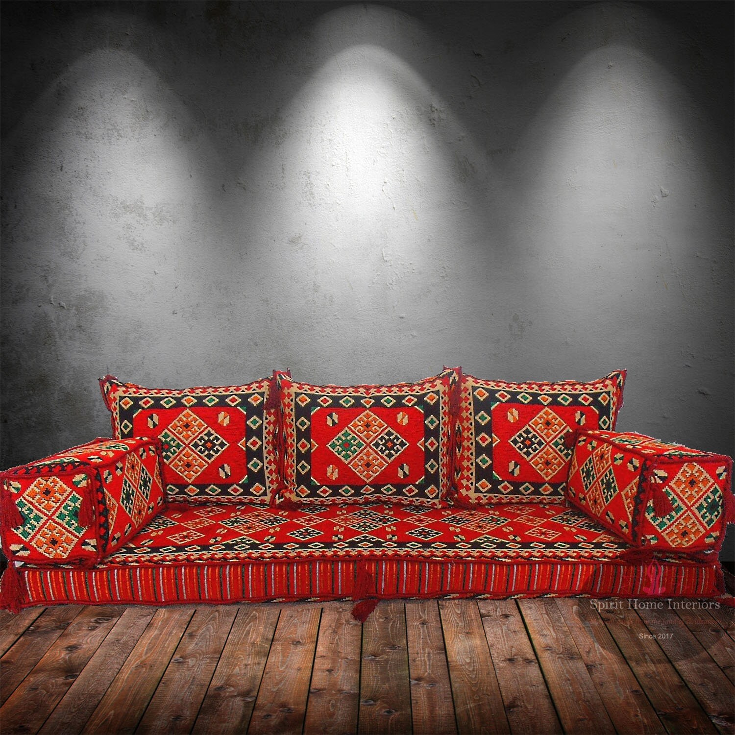 Juego de sofás majlis árabes Sofá de nivel de piso Cojines | Etsy