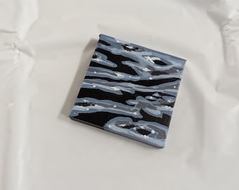 Mini dark waves painting