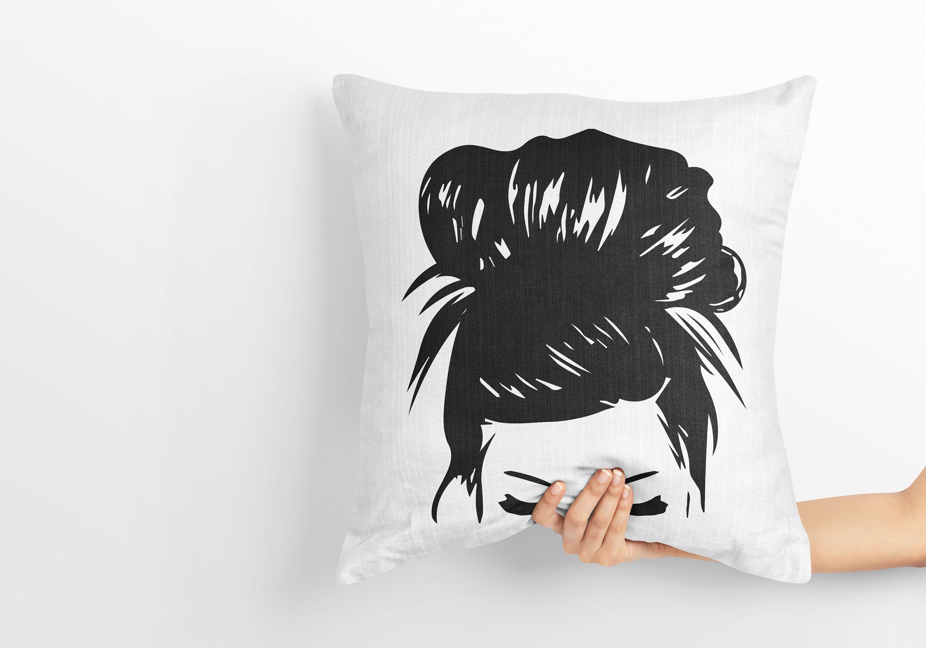 Download Messy Bun SVG Hair Styles Hair Svg Mom Life SVG Shirt | Etsy