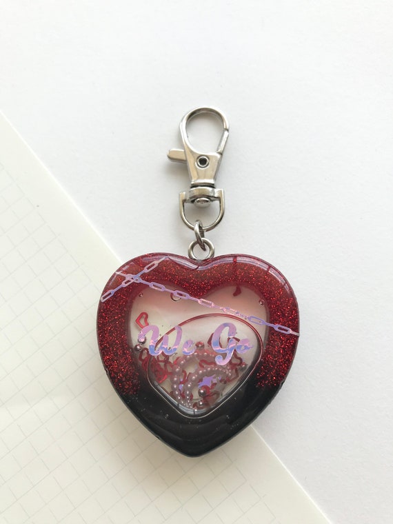 Resin Shaker Keychain Charm Made To Order Enhypen Tag