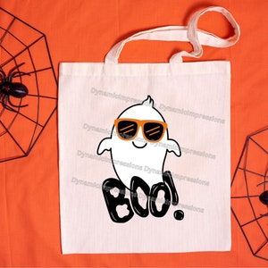 Spooky Sunglasses Ghost SVG Clipart | Trendy Boo! Halloween Design | Instant Download svg, jpg, pdf, png