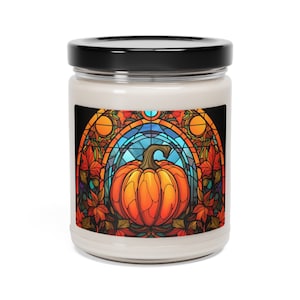 Enchanted Pumpkin Delight - Halloween Pumpkin Candle - Fall Home Decor - Halloween Fall Aesthetic Eco-Friendly 9 oz Soy Candle