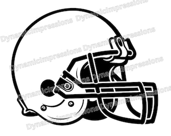 Game Day Football Helmet SVG Outline Silhouette | Football Clipart PNG | Team Spirit Graphics | pdf png jpg svg