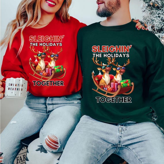 Crew Neck Double Person Christmas Sweater Christmas Sweater