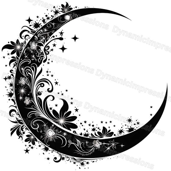 「MOON.」CLARITY ART Waxing Crescent Moon Print – Art by Ciarra Stebbins
