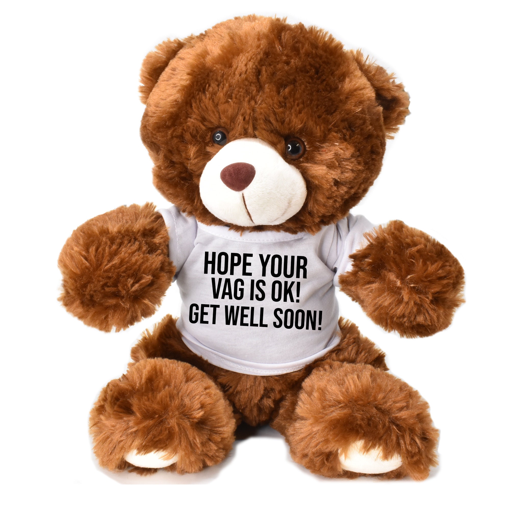 get well soon teddy bear card