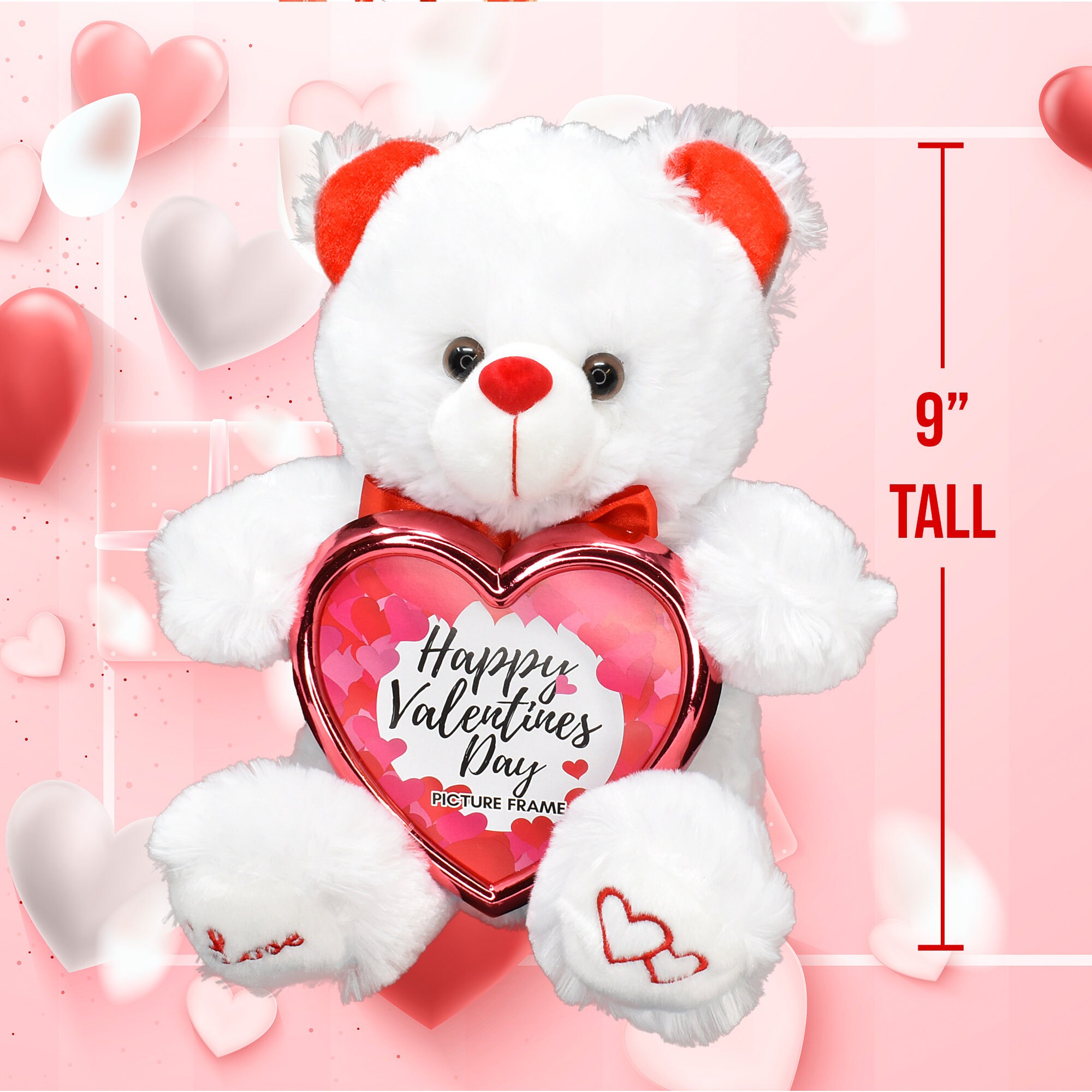  Regalos para el día de San Valentín, oso de peluche de peluche  con rosa de corazón para novia, novio, divertido regalo de felpa para  esposa, marido, aniversario de cumpleaños y regalos