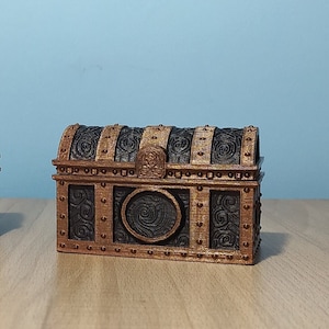 Skyrim Ruins Chest | Hinged with Storage | Hand Painted | 3D Printed