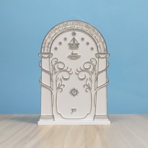 Türen von Durin | Schreibtisch Organizer | Wohnkultur | Figur | Kerzenhalter | Handbemalt | 3D Gedruckt