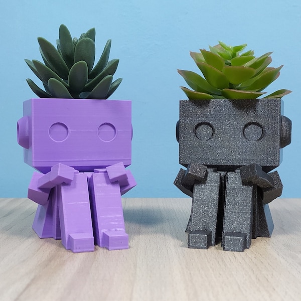Robot Planter - Etsy