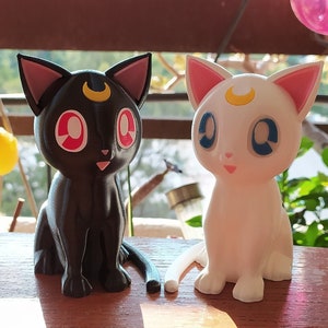 Luna and Artemis | Sailor Moon Cat | Anime Gift | 3D Printed
