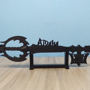 Personalized Oblivion Keyblade with Custom Name | Kingdom Hearts Inspired | KH Font | 3D Printed