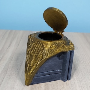 Dwemer Chest from Skyrim | Multiple Sizes | Hinged with Storage | Hand Painted | 3D Printed |