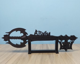 Personalized Oblivion Keyblade with Custom Name | Kingdom Hearts Inspired | KH Font | 3D Printed