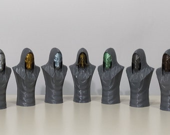 Dragon Priests Busts from Skyrim | Hand Painted | 3D Printed