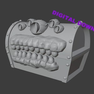 Mimic Chest | STL File | DIGITAL DOWNLOAD | 3D Printable | Functional | Adjusted Size | Perfect for Dices |