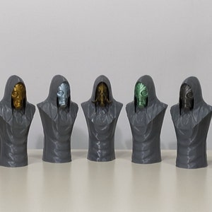 Dragon Priests Busts from Skyrim Hand Painted 3D Printed All 9 (15% Discount)