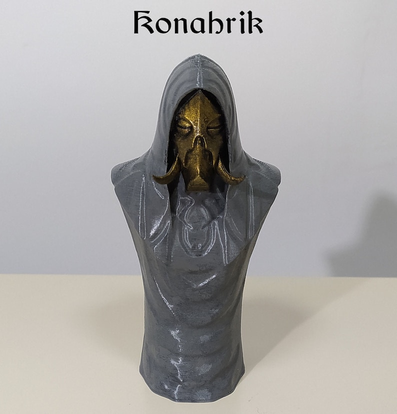 Dragon Priests Busts from Skyrim Hand Painted 3D Printed Konahrik