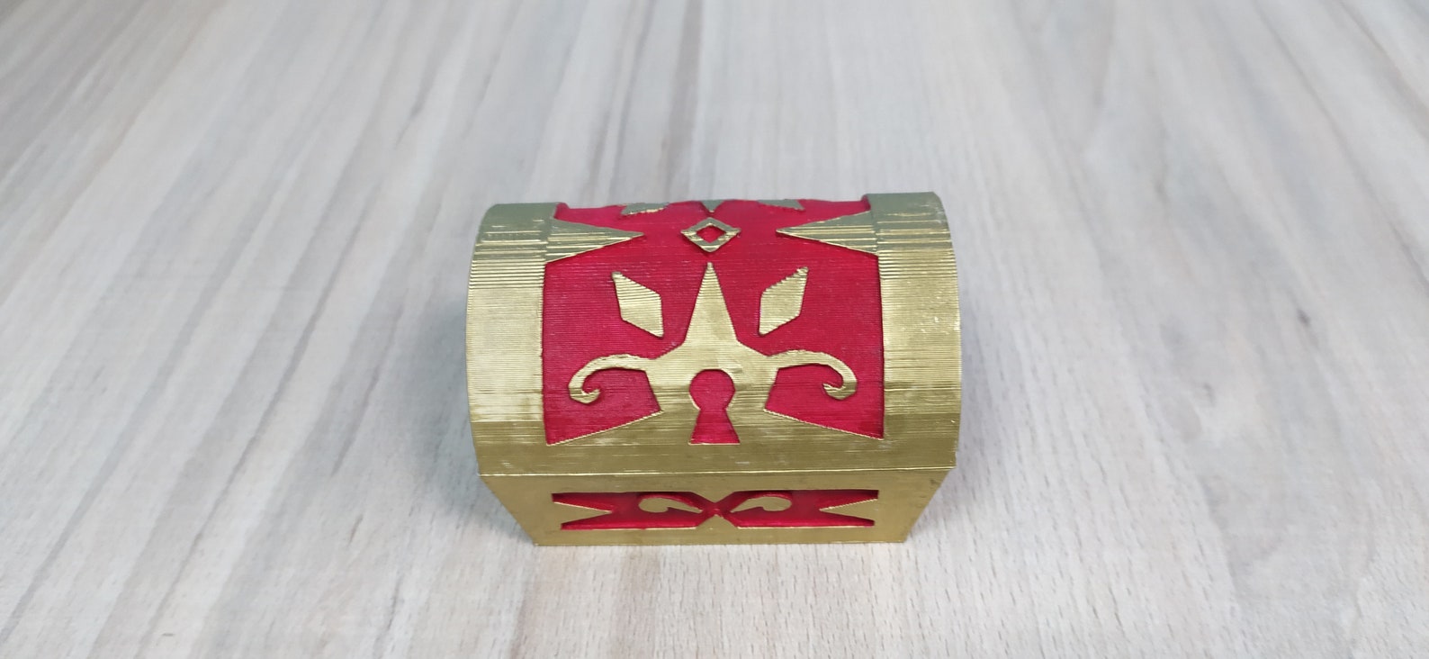 KH Red Treasure Chest kingdom Hearts Inspired Hinged Etsy