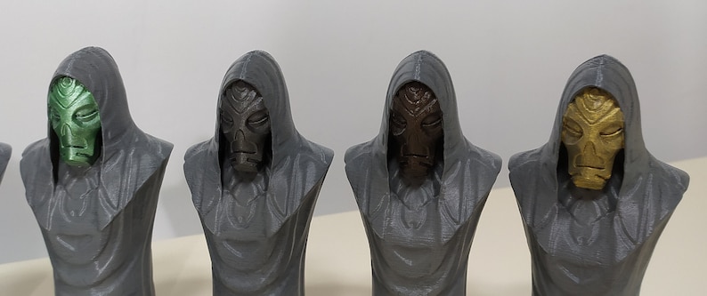 Dragon Priests Busts from Skyrim Hand Painted 3D Printed image 4