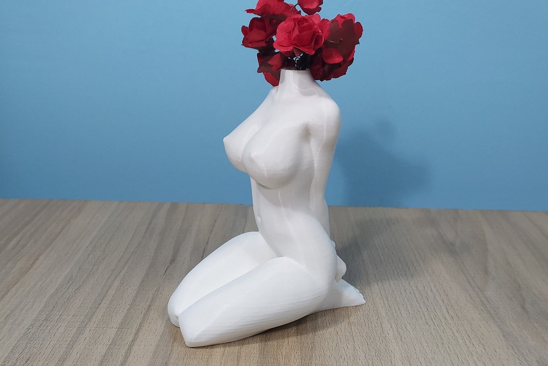 BDSM Naked Woman Flower Pot Bondage Figurine Human Body Art Multiple Colors / Sizes 3D Printed - Etsy Japan->