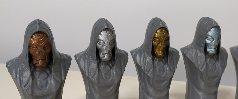 Dragon Priests Busts from Skyrim Hand Painted 3D Printed image 3