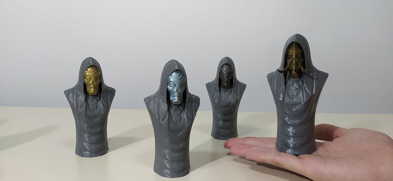 Dragon Priests Busts from Skyrim Hand Painted 3D Printed image 5