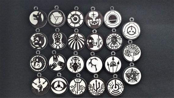 Keychain SCP Foundation Series 1 MTF and GOI Logos 23 Designs 