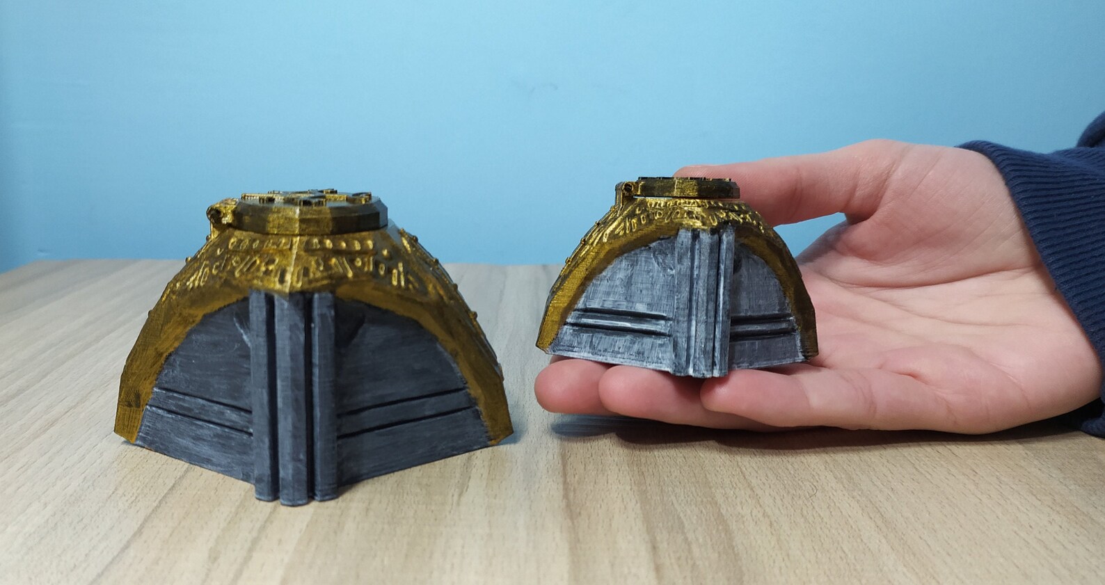 Dwemer Chest From Skyrim Multiple Sizes Hinged With Etsy