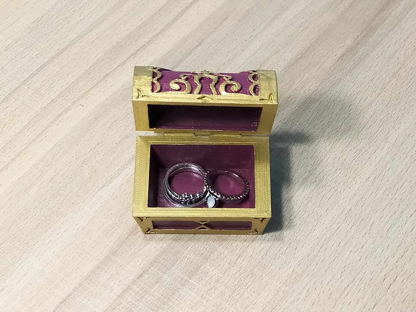 Custom Colored KH Chest kingdom Hearts Inspired Hinged Etsy