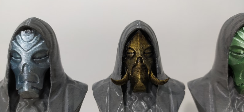 Dragon Priests Busts from Skyrim Hand Painted 3D Printed image 2