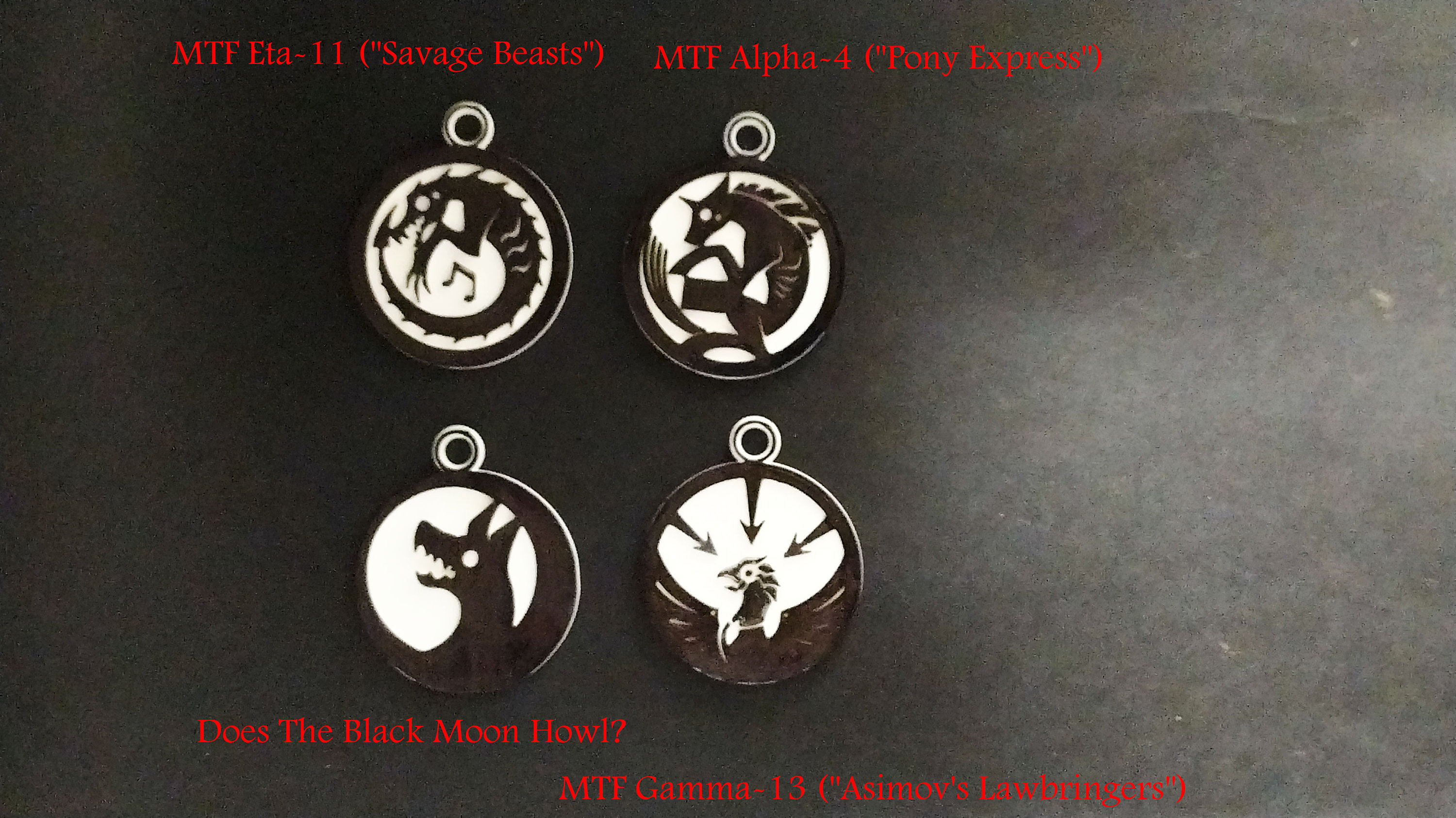 Keychain SCP Foundation Series 1 MTF and GOI Logos 23 Designs 