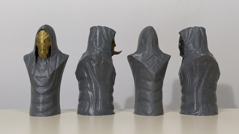 Dragon Priests Busts from Skyrim Hand Painted 3D Printed image 6