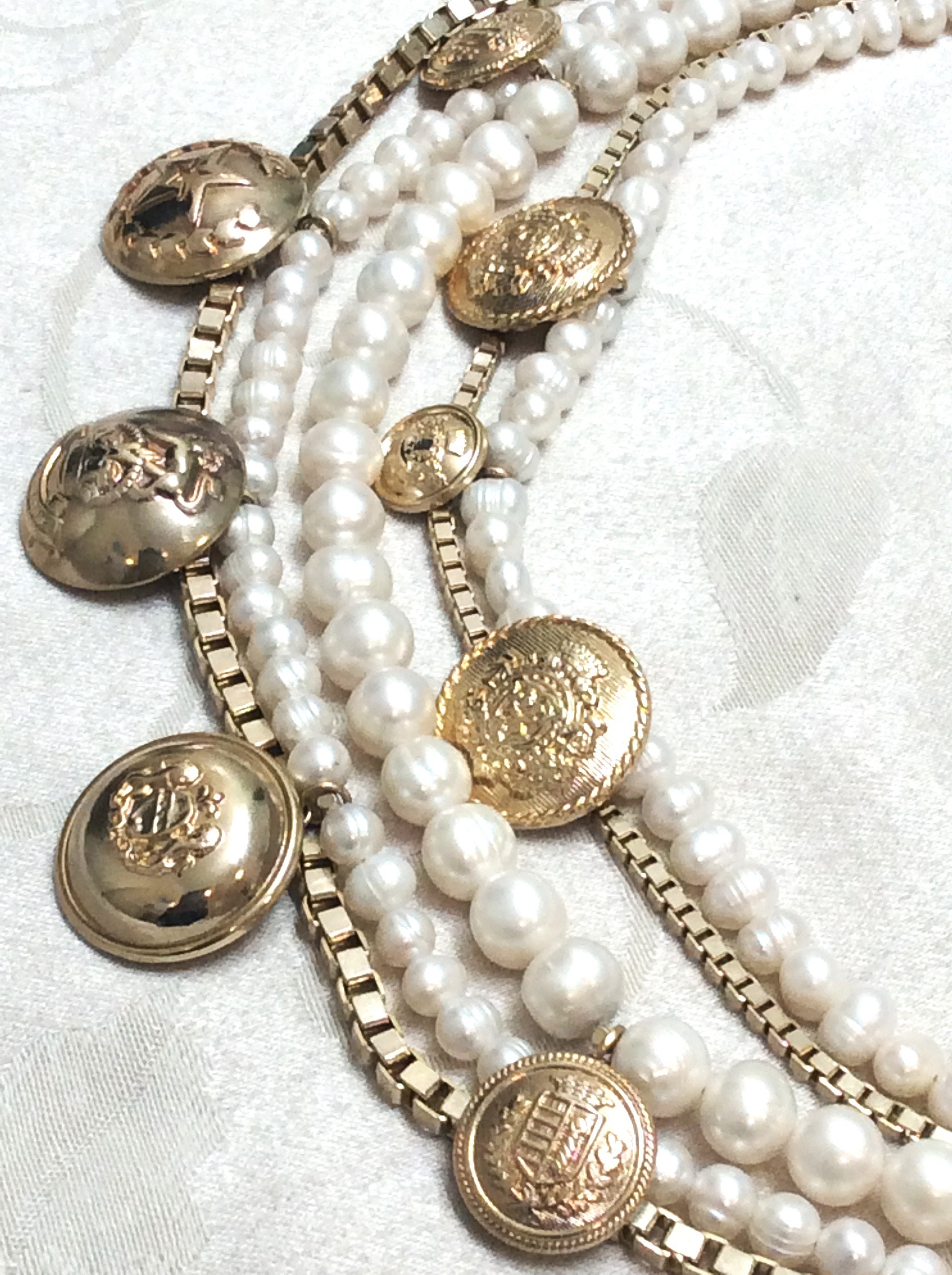 ネックレス・ペンダント VINTAGE HOLLYWOOD Baroque Pearl Matte Necklace BMR668 ネックレス・ペンダント VINTAGE HOLLYWOOD Baroque Pearl Matte