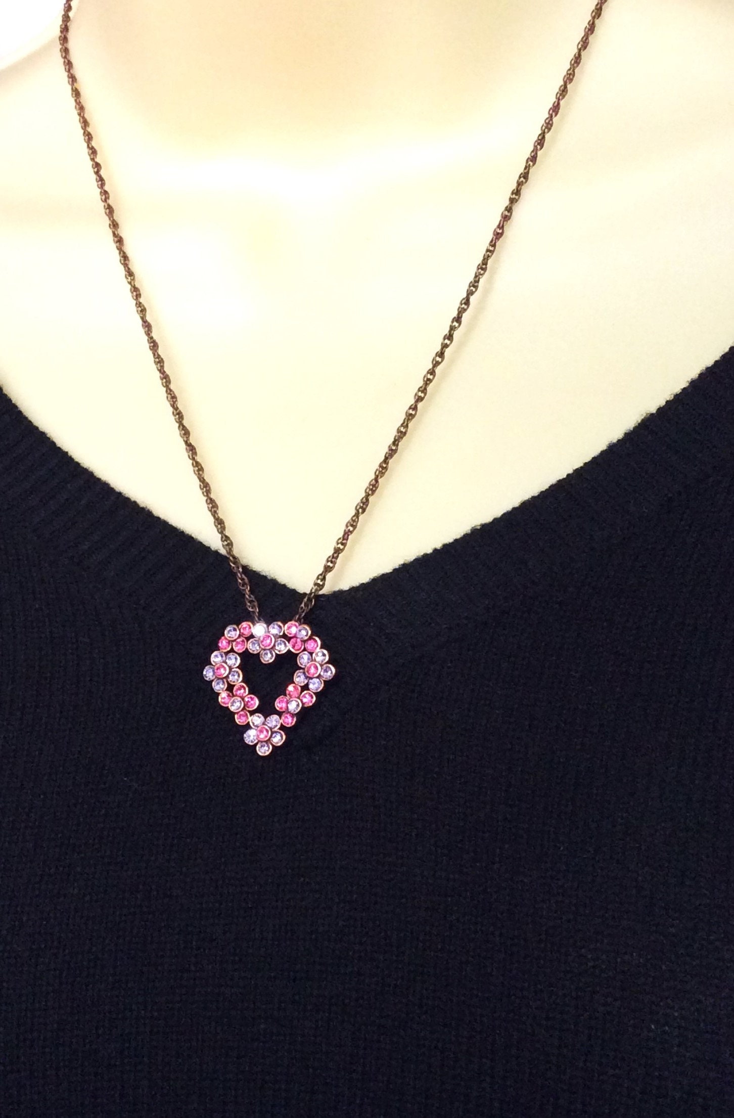 ネックレス・ペンダント VINTAGE HOLLYWOOD Vintage 2008 Heart Necklace BMR658 VINTAGE HOLLYWOOD Vintage 2008 Heart Necklace BMR658