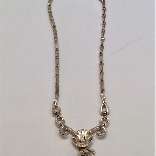 VTG Fabulous Corocraft Choker Necklace Art Deco shops Gold Tone Setting Holds Ruby Red Baguettes & Clear Rhinestones