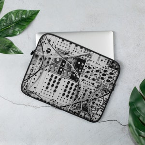 Analog Synthesizer Design Laptop Sleeve
