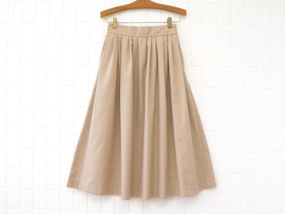 Khaki skirt womens clearance 80s